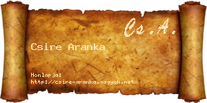 Csire Aranka névjegykártya
